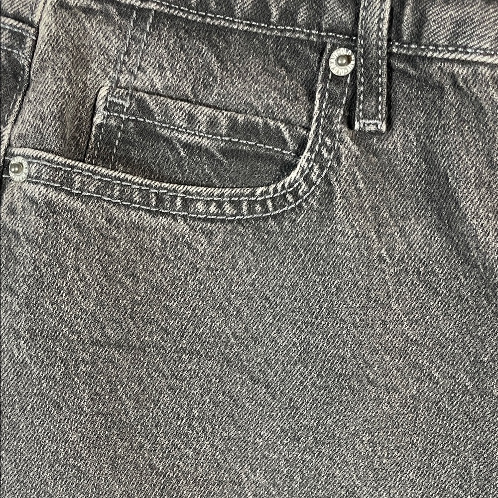 Old Navy Black Extra High Rise Wide Leg Jeans Women 4 Petite - Picture 5 of 10